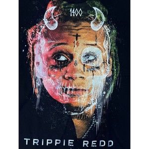Trippie Redd T Shirt Mens Large Black Rap Hip Hop 1400